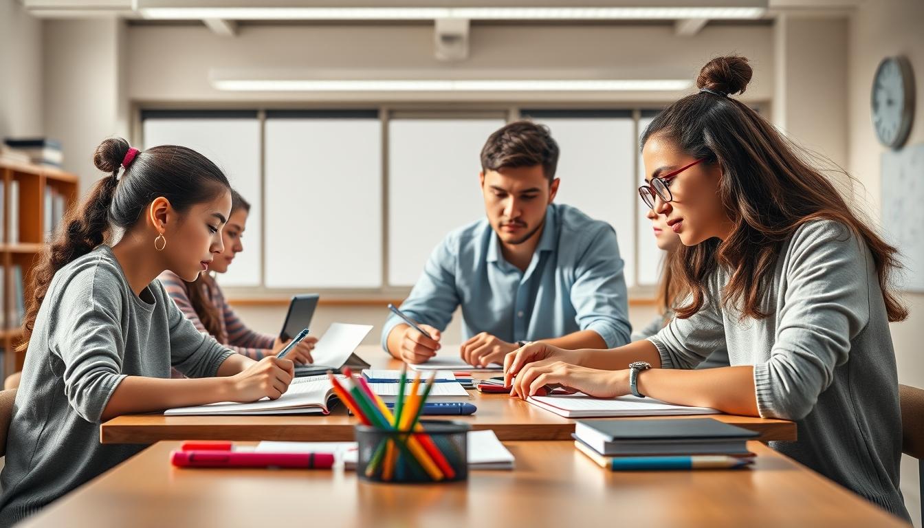 Digital learning platform with online study materials